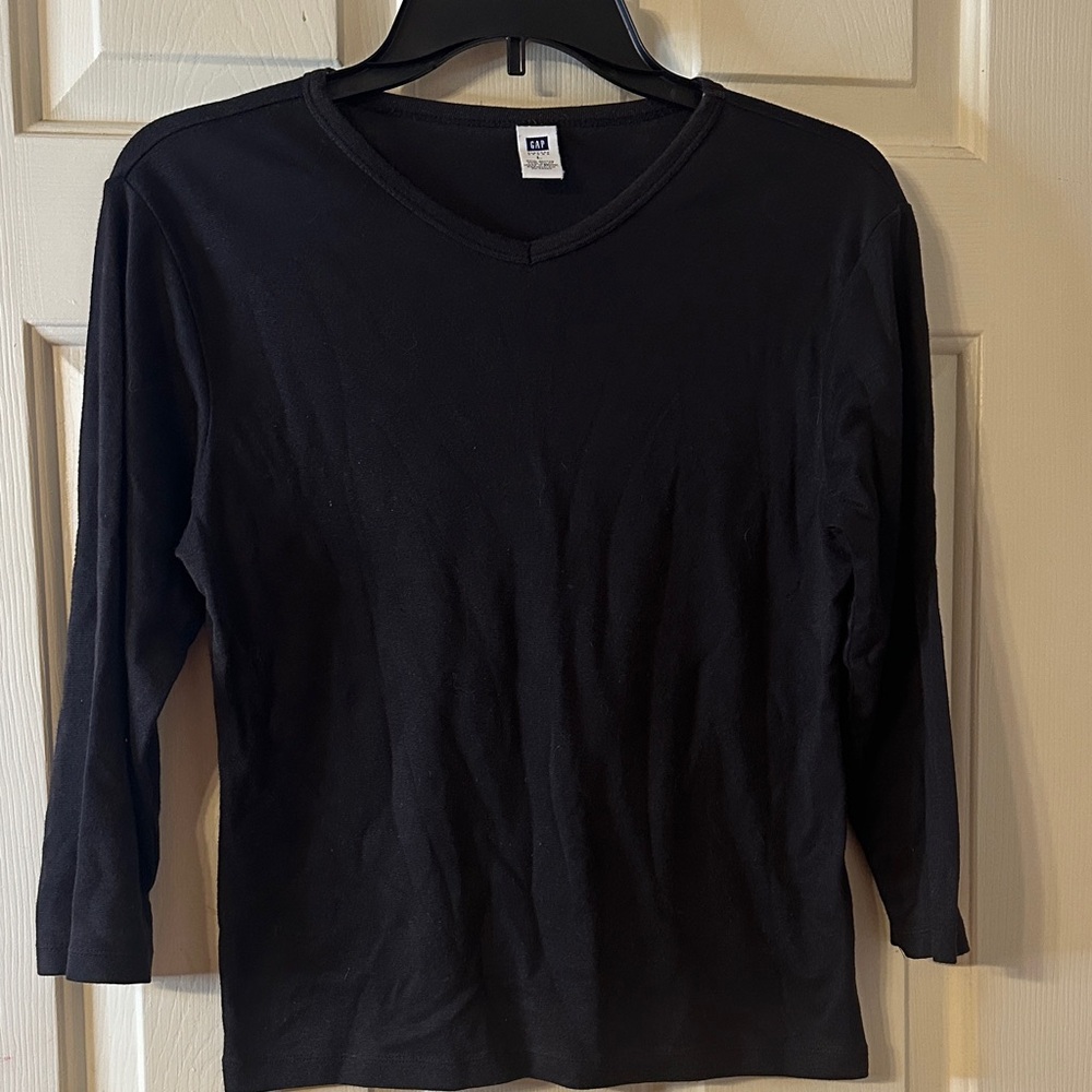 GAP Kids Black Long Sleeve Shirt